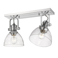 Golden 3118-2SF CH-SD - Yep by Golden Lighting Hines 2-light Semi-Flush Mount in Chrome